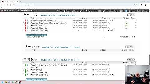 CIS1303 Computer Information Systems Fall 2025 Week 13 Video