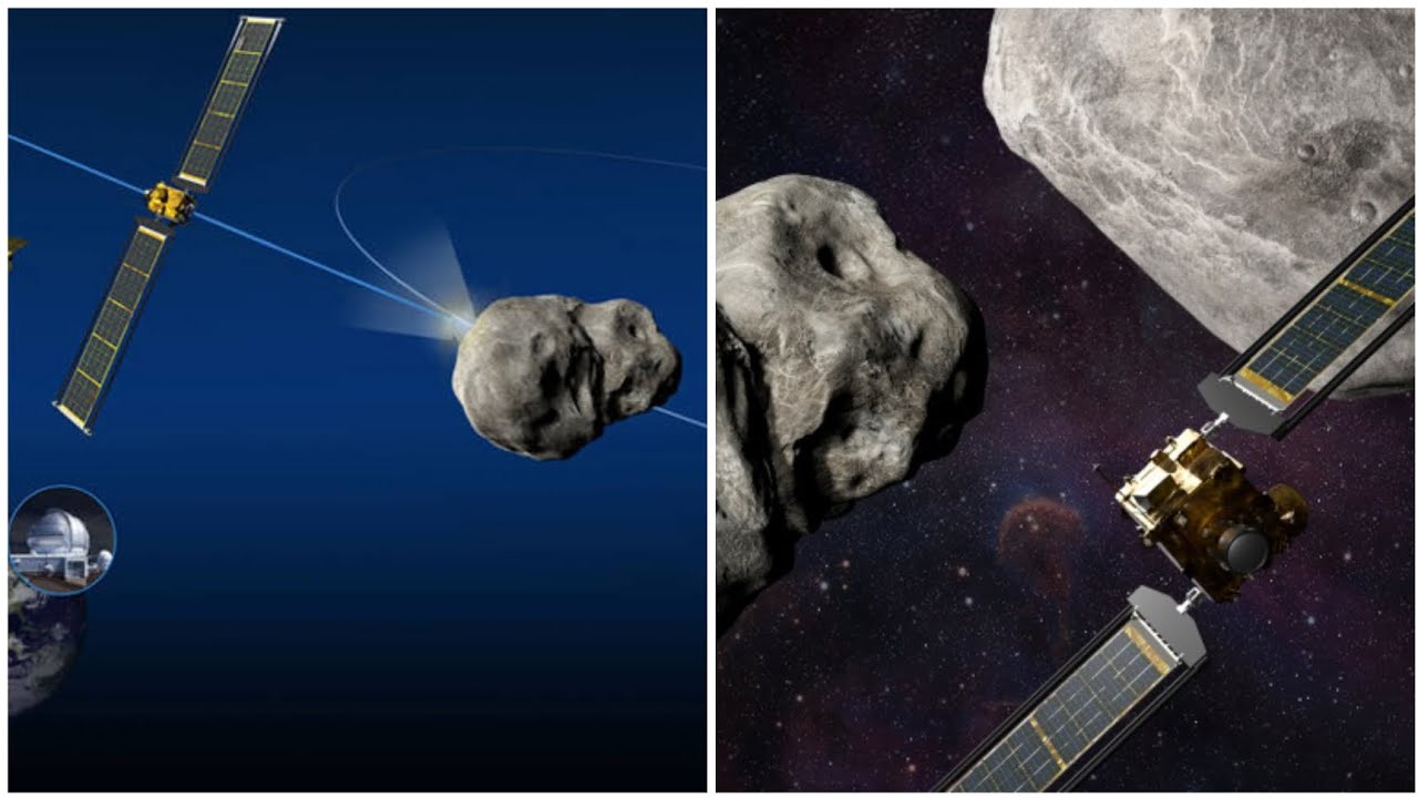 NASA satellite’s collision with asteroid sent boulders into space - YouTube