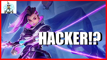 Hacker gets rekt by both teams! -Overwatch