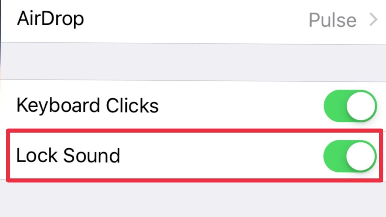Disable and Enable Lock Sound In iPhone - YouTube
