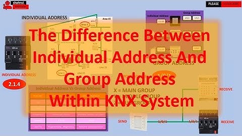 KNX System The Difference Between Individual Address And Group Address |Electrical Engineering Basic