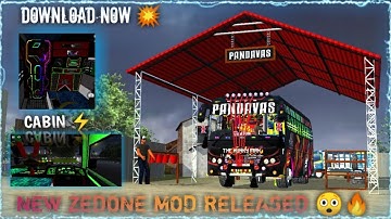 NEW ZEDONE MOD FOR BUSSID | MOD RELEASED | MOD FULL DETAILS REVIEW | PERFECT MOD 💥🔥😲