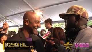 Stephen G. Hill On Red Carpet For BET Hip Hop Awards With V-103's Greg Street