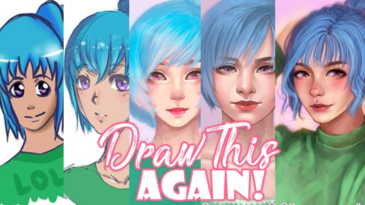 ♥ Перерисовываю портрет ♥ Draw this again ! ♥ - YouTube