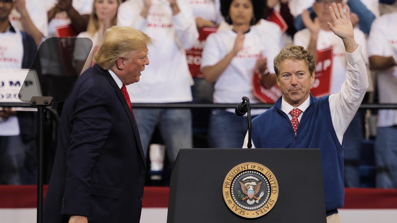Rand Paul calls out whistleblower at Donald Trump rally for Matt Bevin ...