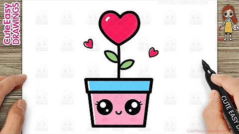 How to Draw a Cute Heart Plant Simple & Easy for Kids thumbnail
