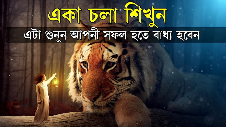 একা চলা শিখুন তবে জীবনে সফল হতে পারবেন ! How to Success In Life ! Life Changing Motivational Video