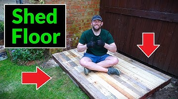 DIY Scrap Wood Shed Build Part 4 - Shed Floor & Foundations