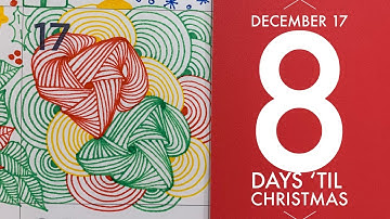 How to Zentangle Yula in my Giant #Quigtangle Zendoodle Christmas Countdown Day 17