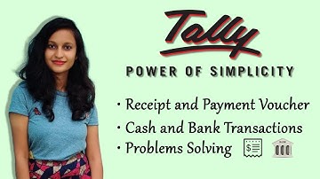 Ontvangstbewijs, betalingsbewijs en banktransacties in Tally@TallyTutorial