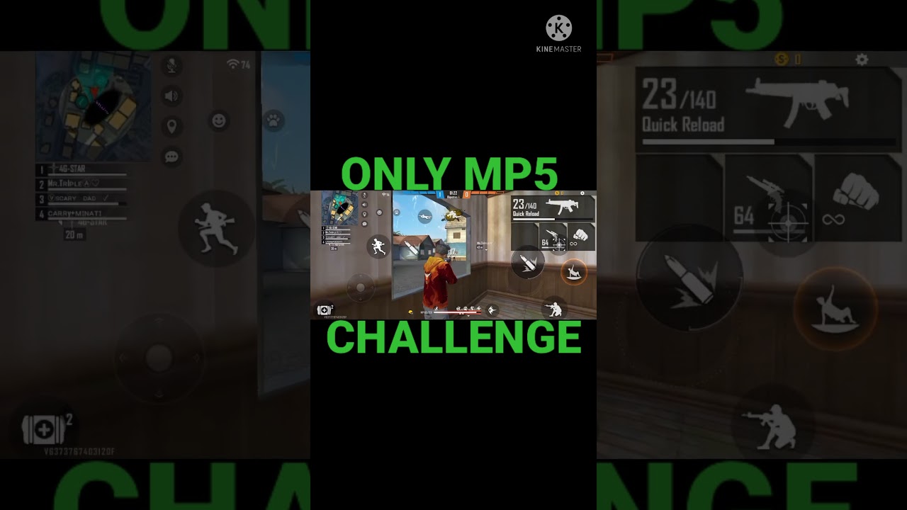 🔥ONLY MP5 CHALLENGE 🔥 OP GAME PLAY 🔥 IN FREE FIRE 🔥