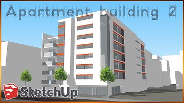 Sketchup - Apartment Building #2 (Sketchup Speedbuild)