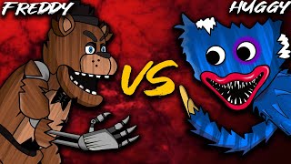 Freddy Fazbear VS Huggy Wuggy | Character VS Character | FNAF - Poppy Playtime