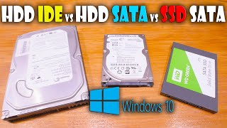 CUÁNTO en ARRANCAR WINDOWS 10 ⚡ en DISCO DURO IDE vs SATA vs SSD SATA COMPARATIVA VELOCIDADES - YouTube