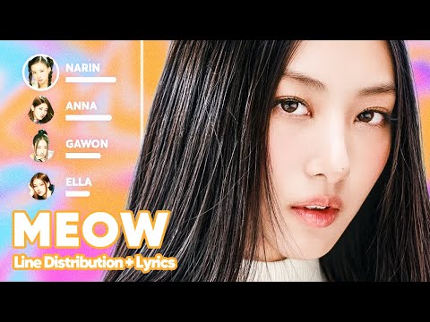 MEOVV MEOW Line Distribution Lyrics Karaoke PATREON REQUESTED