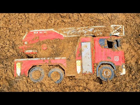 Finding Toy Cars, Long Container Truck, Cement Mixer, Dump Truck, Ambulance, Tayo, Excavator