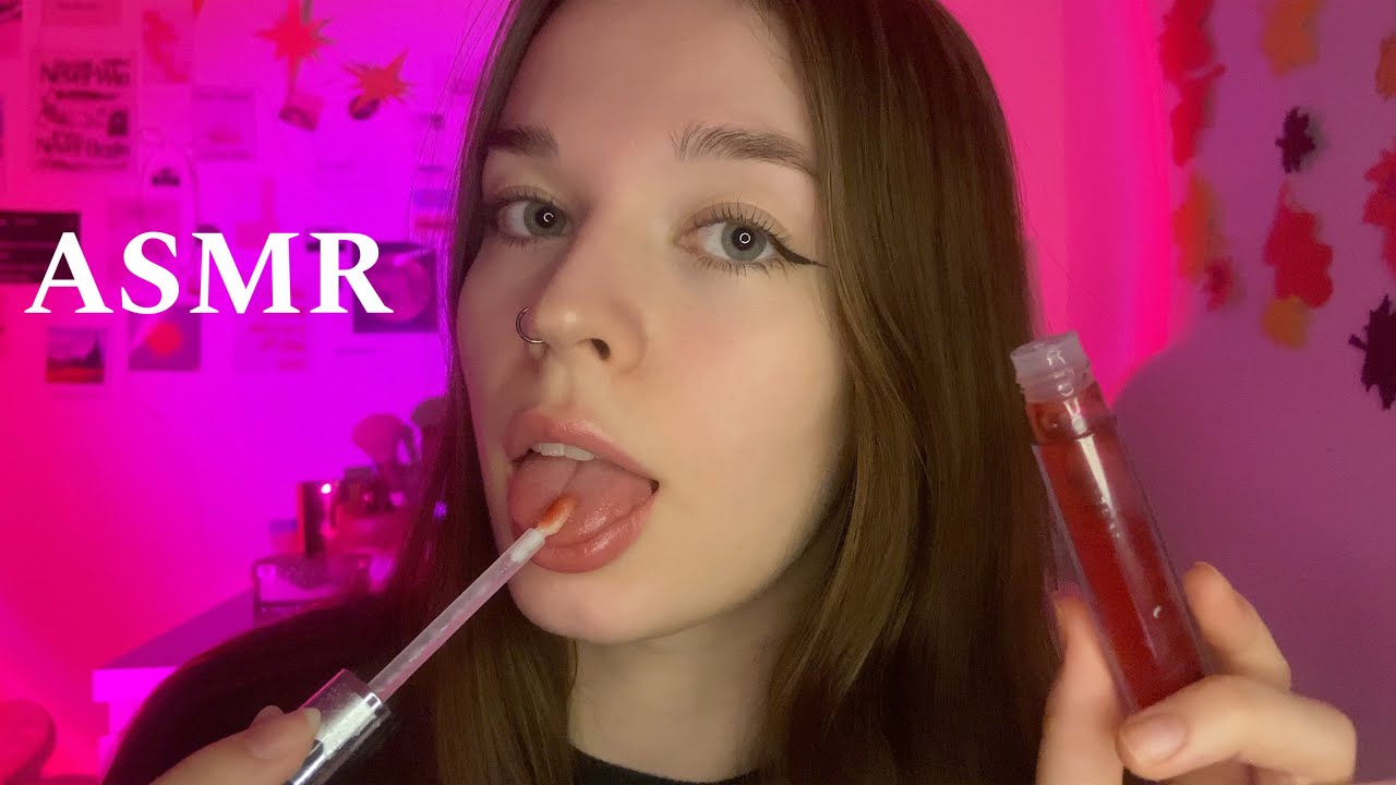 асмр ем свою косметику | звуки рта и блеска