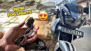 Finally New HJG LED Fog Lights😍💛 Install In my RTR180🥵| Modification| NoddY-NeGi