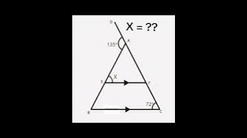 Geometry 41 : What is the value of x? #mrongmathslessons #geometry
