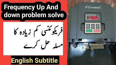 Fronus drive frequency up And down fix | invt gd100 wapda and solar settings | vfd repairing lab