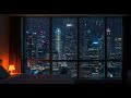 Rainfall with Smooth JazzㅣRelaxing Rain Ambience for Study, Sleep, Reading, Focus and Calm Mind