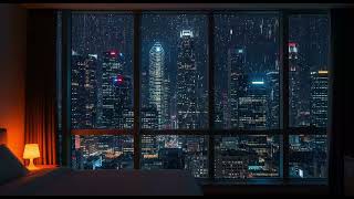 Rainfall with Smooth JazzㅣRelaxing Rain Ambience for Study, Sleep, Reading, Focus and Calm Mind