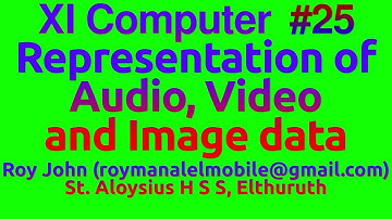 The binary representation of Audio, Video and Image- Computer Science applications chapter 2 part 12