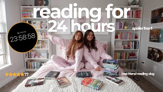 reading as many books as possible IN 24 HOURS (with my best friend)… ₊˚📖⊹♡ *spoiler free!*