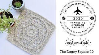 Traveling Afghans, The Dagny Square, Free Crochet Pattern, Lionbrand traveling afghans project