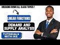 DEMAND AND SUPPLY ANALYSIS- QUANTITATIVE METHODS