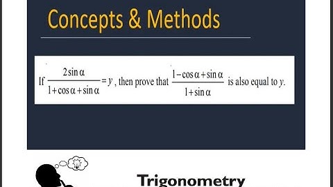 If `2sin(alpha)/(1+cos(alpha)+sin(alpha))=y` then prove that ..