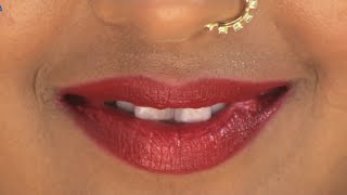 kajal raghwani lips and nose ring closeup|bhojpuri actress screenshot 1