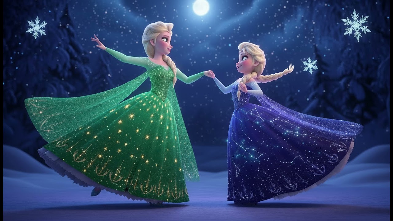 Frozen Winter Dance Show with Elsa & Daughter ❄️✨