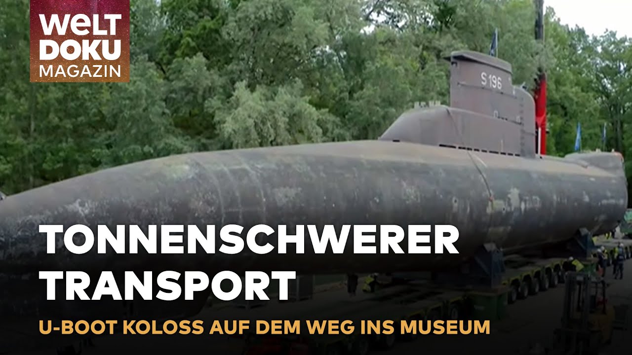LETZTE FAHRT VON UNTERWASSER-LEGENDE: 350 Tonnen schweres U-Boot kommt ins Technik Museum Speyer