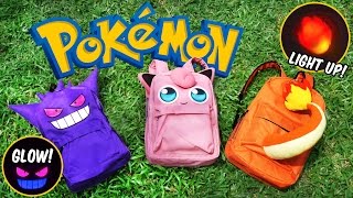 DIY Pokemon Backpack! FREE PATTERN | DIY School Supplies | Gengar, Jigglypuff, Charmander