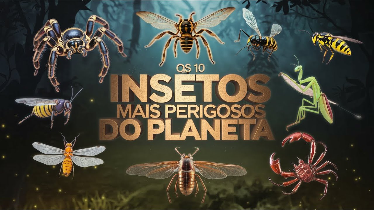 CURIOSIDADES REAIS - OS 10 INSETOS MAIS PERIGOSOS DO MUNDO #foryou # ...