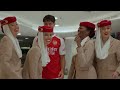 Ben White, William Saliba & Christian Nørgaard attempt the Emirates Welcome On-Board Challenge ✈️