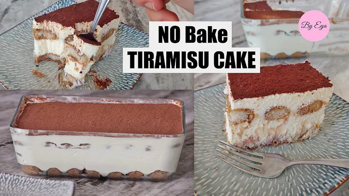 Tiramisu cake Recipe - No bake cake no raw eggs