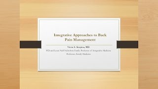 Integrative Back Pain Management