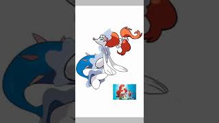 Fan Art Pokemon Primarina as the Little Mermaid