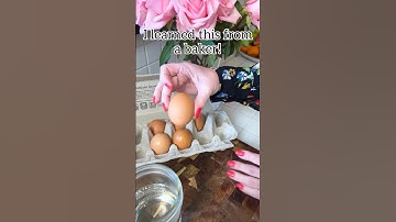 If you’re #baking and need room temperature eggs quickly, simply place in warm water for 5 minutes!