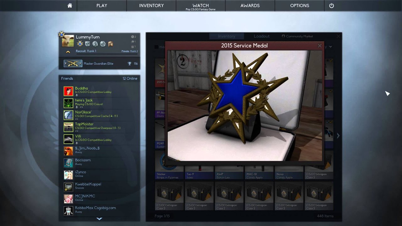 CS:GO - Service Medal 2015 - YouTube