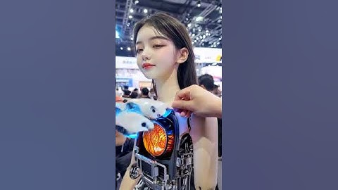 Korea 2025 humanoid robot exhibition, robots feel pain during repairs #humanoidrobot #robot #shorts