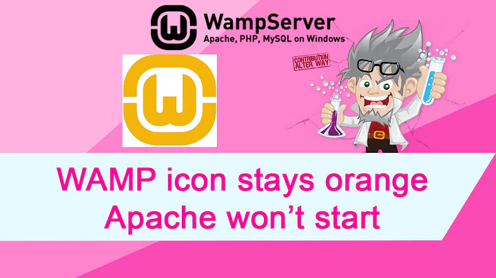 WAMP Icon stays orange   Apache not starting