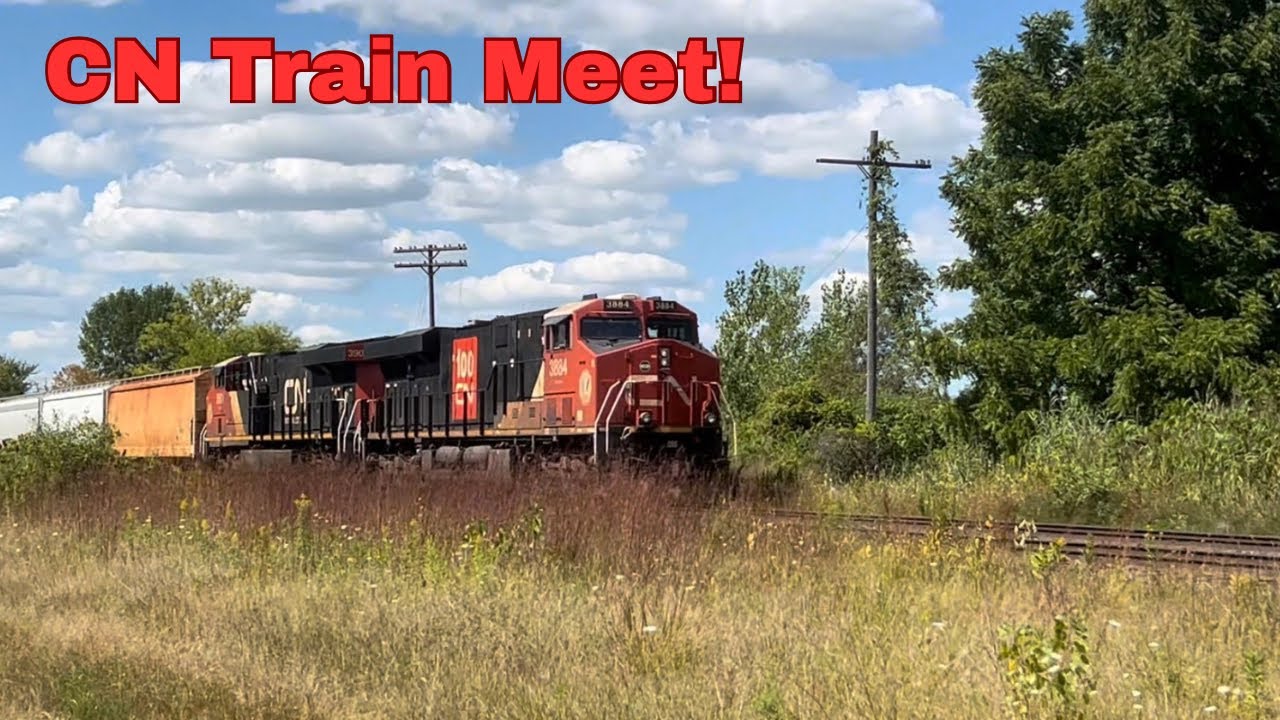 CN & VIA Rail Action at Hyde Park | 09-01-2025