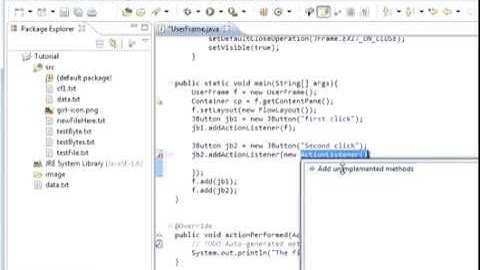 Java programming Lesson 59 GUI : Adding Buttons with ActionListener and FlowLayout LayoutManager.
