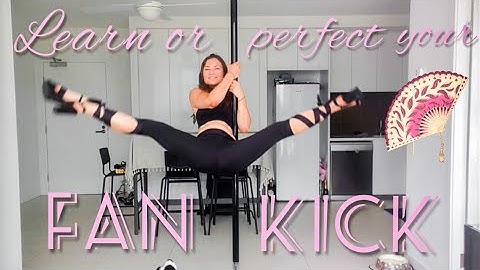 Pole dance FAN KICK tutorial - step-by-step incl pre-exercises, technique tips & variations -BEG/INT
