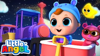 Baby John's Train Ride To The Moon! Twinkle Twinkle Little Star | Best Cars & Truck Videos For Kids