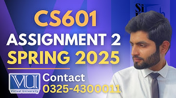 CS601 assignment 2 solution 2025 | CS601 assignment 2 solution spring 2025 #CS601#assignment2#2025
