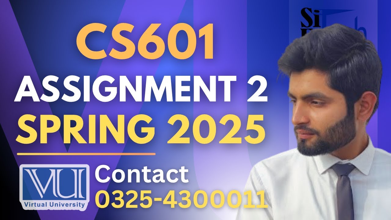 CS601 assignment 2 solution 2025 | CS601 assignment 2 solution spring ...